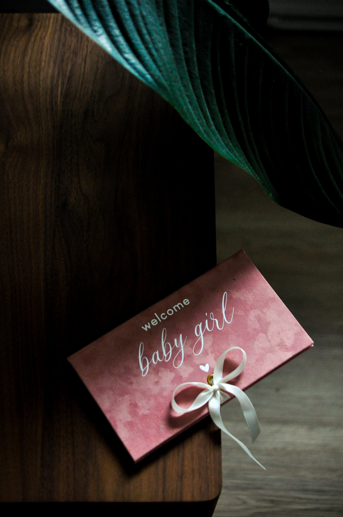 Personalized velvet envelope for money